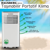 Hausberg 9000 BTU Lcd Ekranlı Taşınabilir Klima